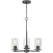 Verlana 3 Light 19 inch Matte Black Chandelier Ceiling Light